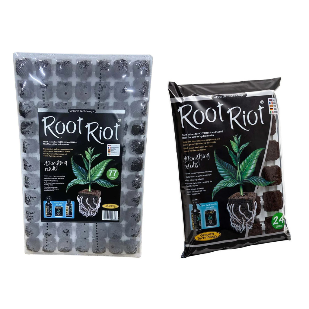 Root Riot Trays Growth Technology Root Riot Tray of 24 Cubes - Ideal for Seedlings ...