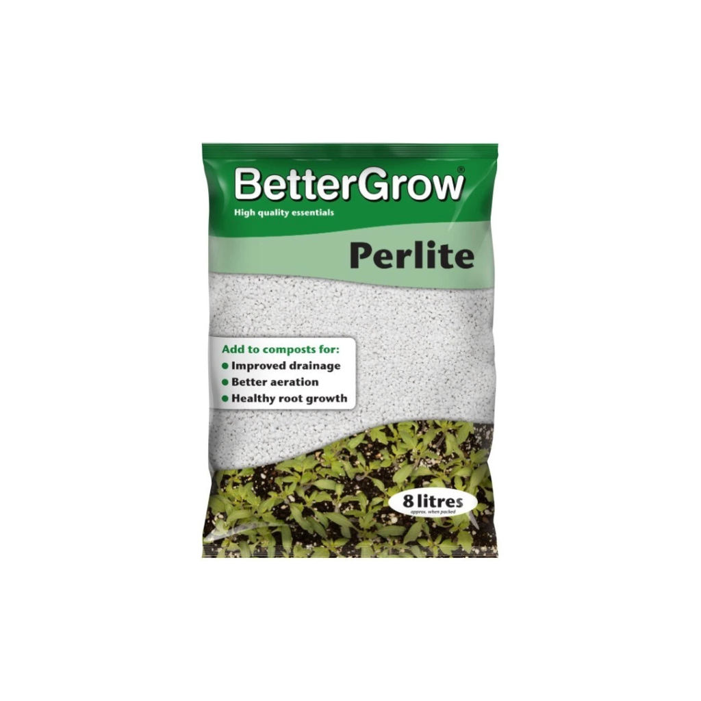 BetterGrow Perlite Plant Soil Additive Bag Growth Technology 8L
