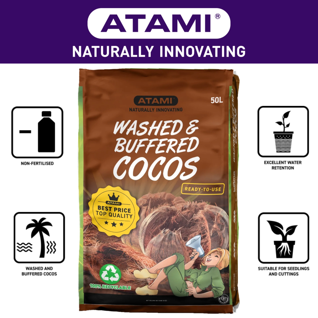 Atami Washed & Buffered Coco 50L