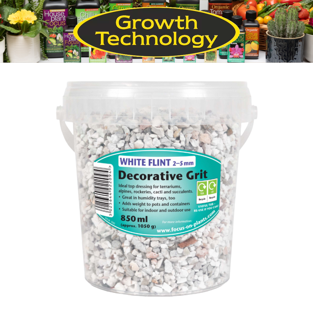 Growth Technology Terrarium Decorative Grit White Flint 850ml