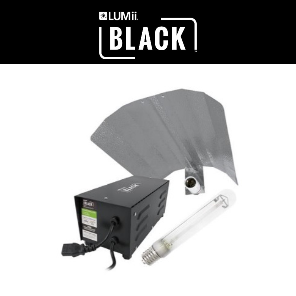 Lumii Black Magnetic 600W Kit [Lamp+Ballast+Reflecter+Hangers]