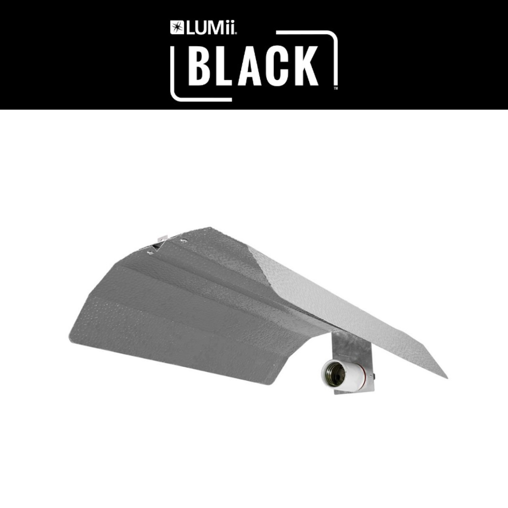 Lumii Black Reflector HPS Shade with Light Fitting