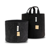 Root Pouch Black Fabric Pots with Handles