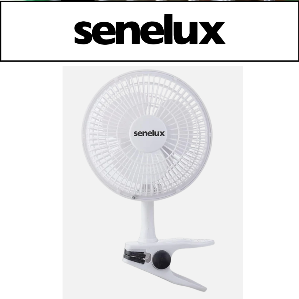 Senelux 6-Inch (15cm) Clip-On Fan – 2 Speeds