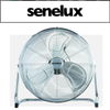 Senelux 12" (30cm) Metal Chrome Floor Stand Fan