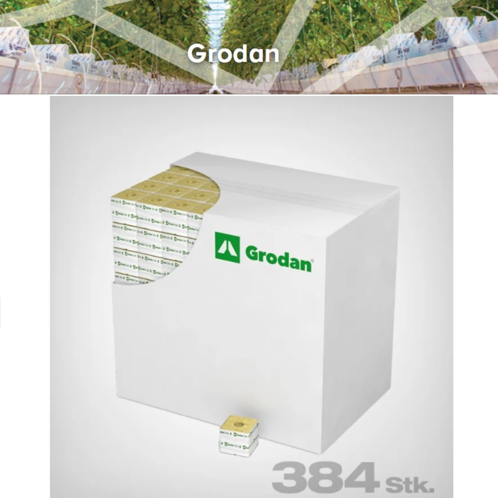 Grodan Delta Blocks - 75mm x 75 x 65 (3") Small Hole