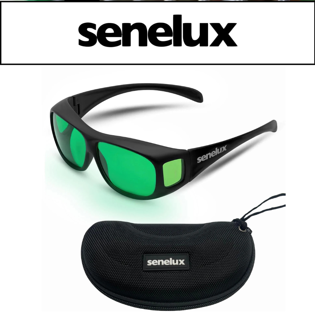 Senelux Indoor Hydroponics LED Grow Room Glasses with Glasses Case