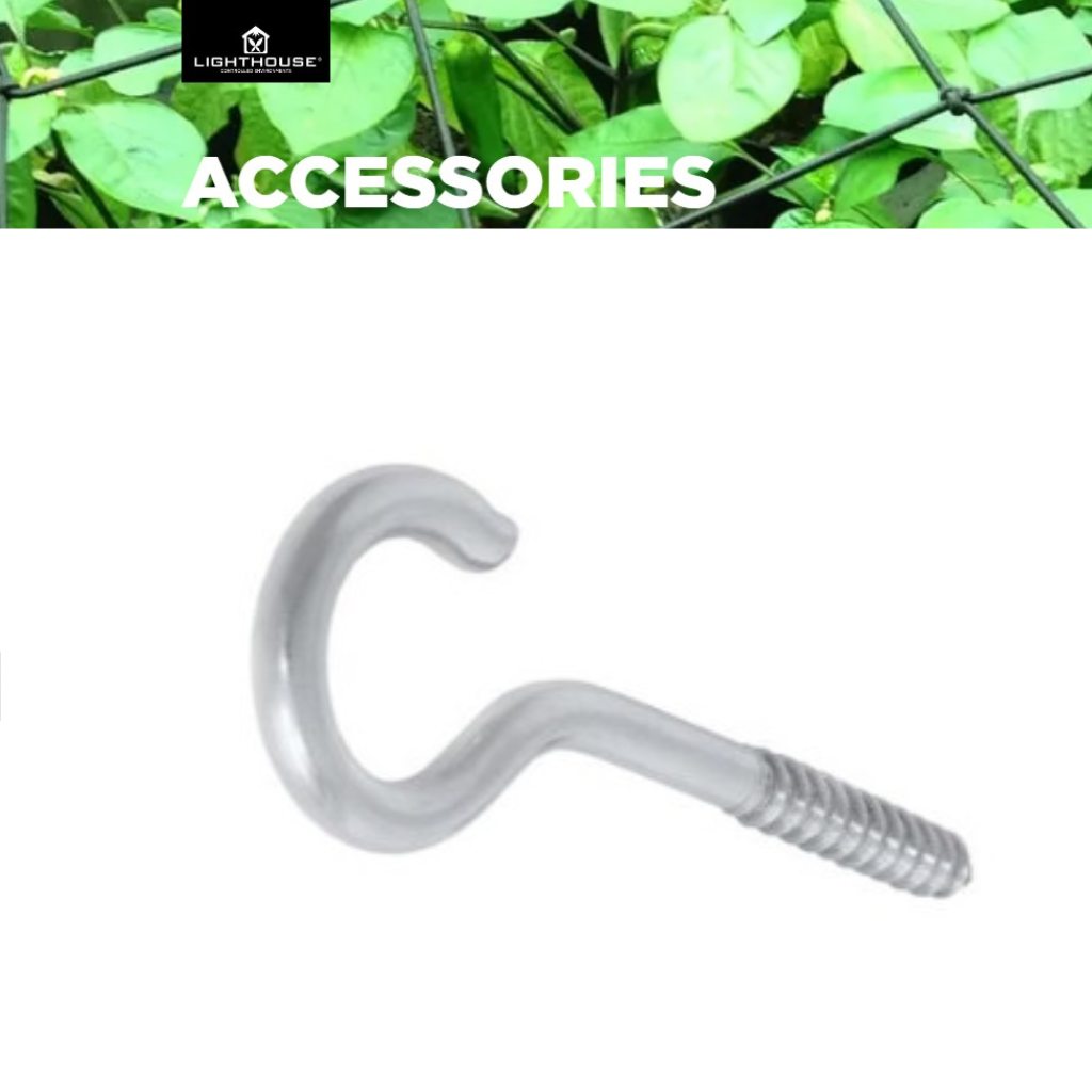 LightHouse HD Steel Screw Hooks - Pack of 2