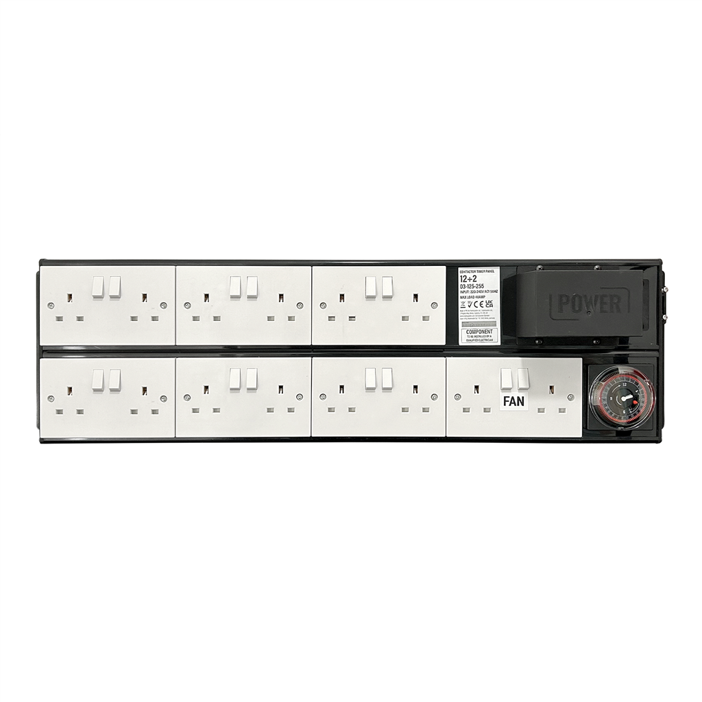 Hydrogarden 12+2 Contactor Timer Panel