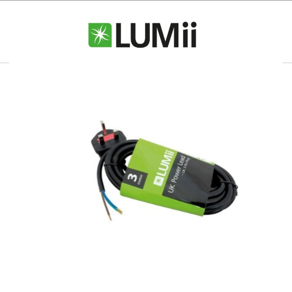 LUMii UK Power Lead - 3m
