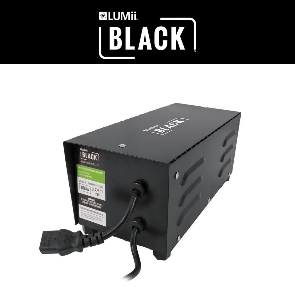 LUMii Black 600W Metal Magnetic Ballast