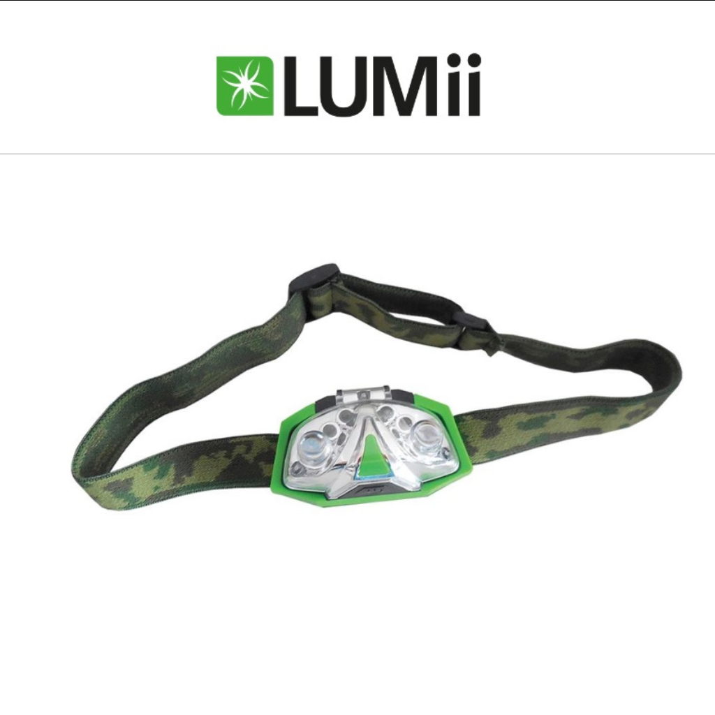 Lumii Green LED Head Torch