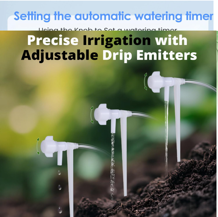 Senua Automatic Drip Irrigation Kit, Smart Programmable Water Timer