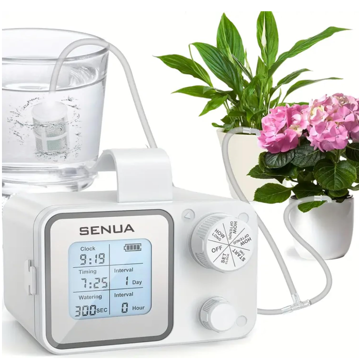 Senua Automatic Drip Irrigation Kit, Smart Programmable Water Timer